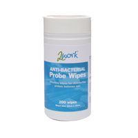 2Work Antibacterial Alcohol Probe Wipes Pack of 200 2W24703-0