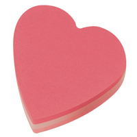 Post-it Notes Heart 70 x 70mm Pink 2007H Pack of 12-0