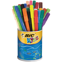 Bic Kids Visa Colouring Felt Tip Pens Fine Assorted Pack of 36 829012-0