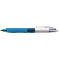 BIC 4 Colour Comfort Grip Ball Pen Pack of 12 8871361-0