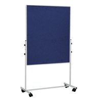 Bi-Office Mobile Felt Board 1500 x 1200mm Blue EA8327075-0