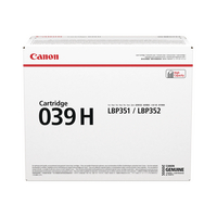 Canon CRG 039 H Black Laser Toner Cartridge High Yield 0288C001-0