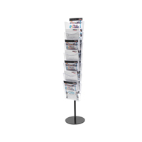 Deflecto Literature File Floor Stand A4 7 Pocket CP082YTCRY-0