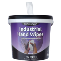 EcoTech Industrial Hand Wipes 300 x 250mm Pack of 150 EBMH150-0