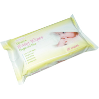 EcoClenz Baby Wipes Fragrance Free 60 Wipes Pack of 12 FPBW60FF-0