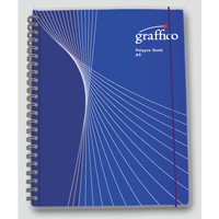 Graffico Twin Wire Polypropylene A5 Notebook 140 Pages 500-0505-0