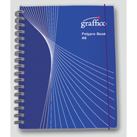 Graffico Twin Wire Polypropylene A6 Notebook 140 Pages 500-0506-0