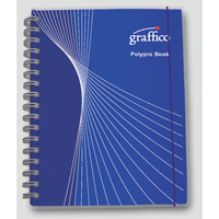 Graffico Twin Wire Polypropylene A7 Notebook 140 Pages 500-0466-0
