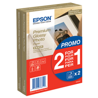Epson Premium Glossy Photo Paper 100x150mm 2-for-1 Pk 40 + 40 Free C13S042167-0