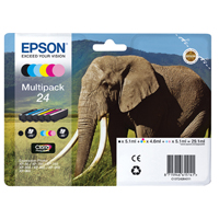 Epson 24 T2428 6-colour Multipack Ink Cartridge C13T24284011-0