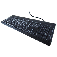 Computer Gear USB Standard Keyboard Black 24-0232-0