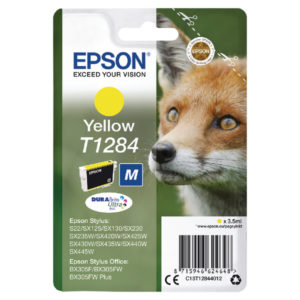 Epson T1284 Yellow Ink Cartridge C13T12844012-0