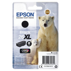 Epson 26XL Black Ink Cartridge C13T26214012-0