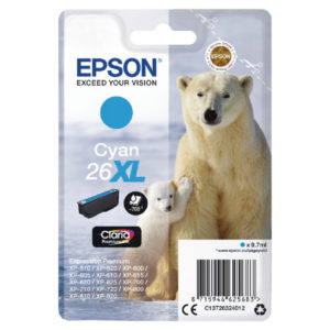 Epson 26XL Cyan Ink Cartridge C13T26324012-0
