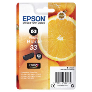 Epson 33 Photo Black Ink Cartridge C13T33414012-0