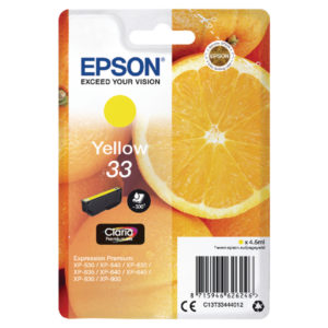 Epson 33 Yellow Ink Cartridge C13T33514012-0