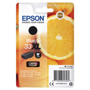 Epson 33XL Black Ink Cartridge C13T33514012-0