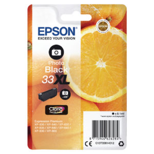 Epson 33XL Photo Black Ink Cartridge C13T33614012 -0