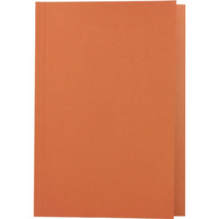 Concord 270gsm Square Cut Folder Medium-weight Foolscap Orange 43206 Pk100