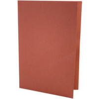 Concord 270gsm Square Cut Folder Medium-weight Foolscap Red 43208 Pk100