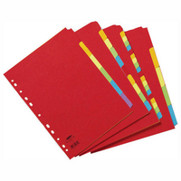 Concord Bright A4 Dividers 10-Part Assorted 50899