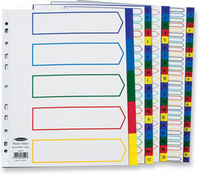 Concord Plastic Index 1-10 A4 Multi-Colour 66399