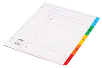 Concord Index 1-5 A4 White With Multi-Colour Tabs 09601/CS96
