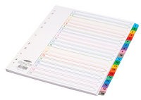 Concord Index 1-20 A4 White With Multi-Colour Tabs 09901/CS99