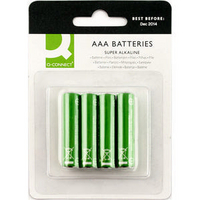 Q-Connect AAA Batteries Pk4 KF00488