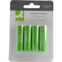 Q-Connect AA Batteries Pk4 KF00489