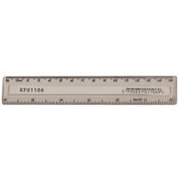 Q-Connect Ruler 150mm Clear