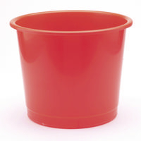 Q-Connect Plastic Waste Paper Bins 15 Litre Red KF01128