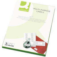 Q-Connect Multi-Purpose Label 38.1x21.2mm 65 per A4 Sheet Pk100 White
