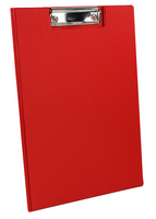 Q-Connect PVC Clipboard Foldover Red KF01302