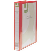 Q-Connect Presentation 4D-Ring Binder 25mm A4 Red Pk1 KF01326