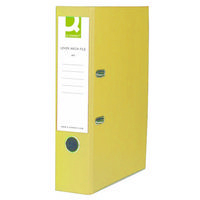 Q-Connect Lever Arch File A4 Paper-Backed Yellow