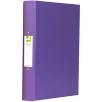 Q-Connect 2-Ring Binder A4 25mm Paper-Backed Purple KF01475