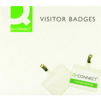 Q-Connect Visitor Badge 60x90mm Pk25 KF01560