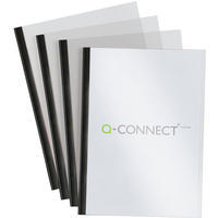 Q-Connect A4 5mm Slide Binder/Cover Set Black Pk100 KF01940