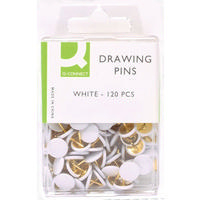 Q-Connect Drawing Pin White Pk1200 KF02019Q