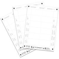 Q-Connect Name Badge Inserts 40x75mm 25 Sheets x 12 Inserts KF02288