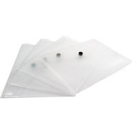 Q-Connect Clear Plastic Document Wallet Folder A5 Pk12