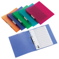 Q-Connect 2-Ring Binder A4 Frosted Assorted Pk12 KF02488