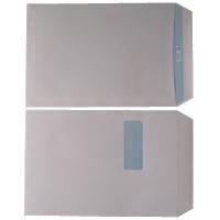 Q-Connect Envelope C4 100gsm Window Peel and Seal White Pk250 1P41