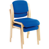 Jemini Wood Frame Side Chair No Arms Blue KF03512