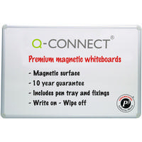 Q-Connect Premium Magnetic Dry Wipe Board 900x600mm